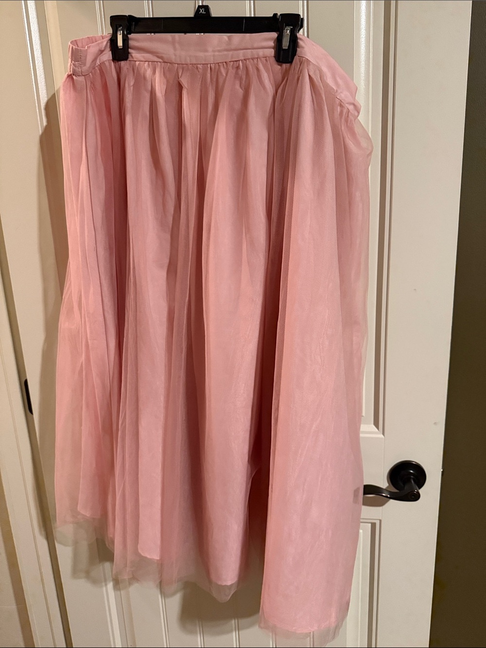 Ivy City Co Soft Pink Maxi Tulle Skirt Ballerina Pockets